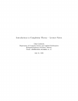Introduction to Complexity Theory - Goldreich.pdf
